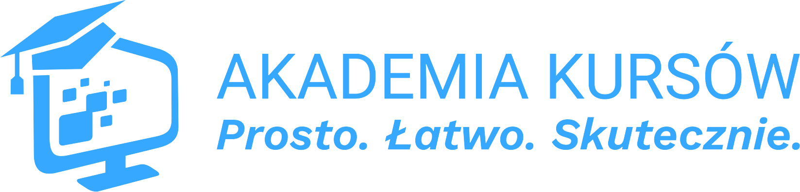 Logo Akademia Kursów z przezroczytym tłem.